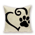 Dachshund Linen Pillow Cover for Sofa Decor Ljojo Home Decorative Cushion Case