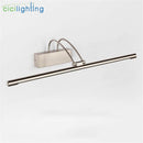 Ljojo LED Vanity Mirror Lights - Modern Nickel Bronze Bathroom Decoration