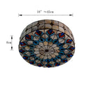 Ljojo Meditteranean Sea Shell Peacock Tail Ceiling Light with E27 Holder