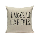 Ljojo Love Letter Cushion Cover Decorative Pillows Sofa Car Home Decor Linen Throw Pillow Case