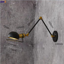 Ljojo Loft Retro LED Wall Lamp Swing Arm Industrial Sconce Luminaire