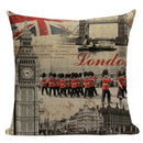 Ljojo London Bridge Paris Eiffel Tower Decorative Printed Throw Pillows