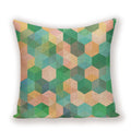 Geometric Linen Cushion Cover for Home Decor - Ljojo's Stylish Throw Pillow Case