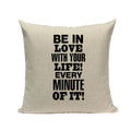 Ljojo Love Letter Cushion Cover Decorative Pillows Sofa Car Home Decor Linen Throw Pillow Case