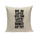 Ljojo Love Letter Cushion Cover Decorative Pillows Sofa Car Home Decor Linen Throw Pillow Case