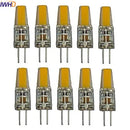 Ljojo 2W COB G4 LED Bulb 12V 120LM Mini Bi-pin Warm/White Chandeliers 10PCS
