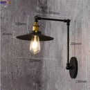 Ljojo Loft Retro LED Wall Lamp Swing Arm Industrial Sconce Luminaire