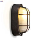 Ljojo Loft Industrial Retro Wall Lights with Glass Lampshade, LED Stair Light