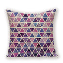 Geometric Linen Cushion Cover for Home Decor - Ljojo's Stylish Throw Pillow Case