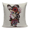 Ljojo Mexican Skull Cushion Covers: High-Quality Black Throw Pillow Cases