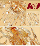 Ljojo Luxury Crystal Chandelier 15 Arms Gold/Silver 150cm Height