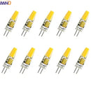 Ljojo 2W COB G4 LED Bulb 12V 120LM Mini Bi-pin Warm/White Chandeliers 10PCS