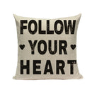 Ljojo Love Letter Cushion Cover Decorative Pillows Sofa Car Home Decor Linen Throw Pillow Case