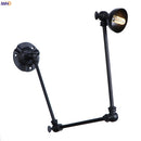 Ljojo Long Arm LED Wall Lights - Adjustable Swing Industrial Sconce