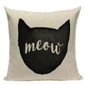 Geometric Meditation Decorative Throw Pillow Cover Ljojo Black White Linen Square Case