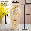 Ljojo™ Europe Gold Ceramic Vase: Creative Porcelain Decor for Home & Wedding