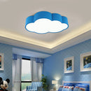 Ljojo LED Cloud Kids Room Ceiling Light - White Blue Red Yellow Fixtures