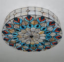 Ljojo Meditteranean Sea Shell Peacock Tail Ceiling Light with E27 Holder