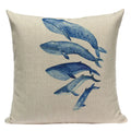 Colorful Fish Pattern Linen Cushion Cover by Ljojo