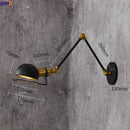 Ljojo Loft Retro LED Wall Lamp Swing Arm Industrial Sconce Luminaire