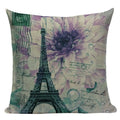 Ljojo London Bridge Paris Eiffel Tower Decorative Printed Throw Pillows