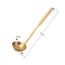 Ljojo 304 Stainless Steel Soup Spoon Colander Kitchen Utensil