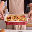 Ljojo 4-Piece Ceramic Handle Baking Dish Set for Lasagne/Pie/Casserole/Tapas