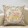 Ljojo Life Beautiful Words Linen Cushion Cover 45x45cm Luxe Bedroom Decor