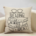 Ljojo Life Beautiful Words Linen Cushion Cover 45x45cm Luxe Bedroom Decor