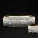 Ljojo Luxury Crystal LED Chandelier for Living Room, Modern Design Bedroom Fixture