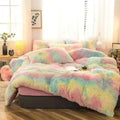 Ljojo Long Hair Velvet Duvet Cover Set - Queen Size