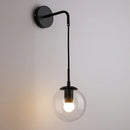 Ljojo Loft Glass Ball Wall Lamps Retro Antique Indoor Lighting