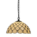 12 Inch European Style Tiffany Chandelier by Ljojo - Antique Glass Lamp for Restaurant and Bar