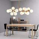 Ljojo Milky Glass Chandelier Lights Gold Black G9 Holder Scandinavian Design Lamp