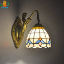 6" Tiffany Style Mermaid Wall Lamp Glass LED Art Lighting for Bedroom Living Room by Ljojo