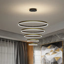 Ljojo Modern Art Loft Chandelier for Living Room, Kitchen, Hallway - Circle Pendant Lighting