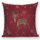Christmas Cartoon Santa Claus Deer Pillows Covers Merry Christmas Gifts for The New Year by Ljojo