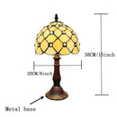 Gypsophila Small Lamp Housing Children Contracted Night Light Tiffany Crystal Bedside Lamp Metal Base E27