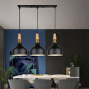 Ljojo 3-Head Metal Pendant Lights for Modern Industrial Kitchen and Restaurant Lighting