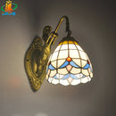 6" Tiffany Style Mermaid Wall Lamp Glass LED Art Lighting for Bedroom Living Room by Ljojo
