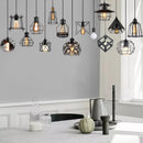 Ljojo Loft Cage Pendant Lamp Retro Industrial Nordic Black Iron Hanging Lights