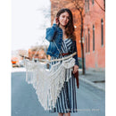 Ljojo™ Macrame Geometric Wall Hanging Tapestry Boho Chic Home Decor Handmade Tassel