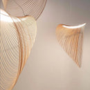 Ljojo LED Wooden Chandelier for Hotel Living Room and Bedroom