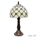 Gypsophila Small Lamp Housing Children Contracted Night Light Tiffany Crystal Bedside Lamp Metal Base E27