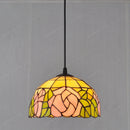 8 Inch American Stained Glass Chandelier Tiffany Style Elegant European Antique Lighting by Ljojo