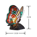 Bedside Table Lamp Tiffany Glass European Animal Bedroom LED Light by Ljojo