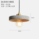 Ljojo Loft Industrial Edison Pendant Lights - Modern Nordic Cement LED Fixture