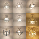 Geometric Iron Cage Ceiling Light by Ljojo: Modern Nordic Design for Home Decor