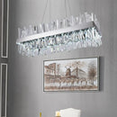 Ljojo Luxury Modern LED Crystal Chandelier in Chrome/Gold, Dinning Room Living Room Lighting
