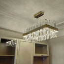 Ljojo Luxury Modern LED Crystal Chandelier in Chrome/Gold, Dinning Room Living Room Lighting